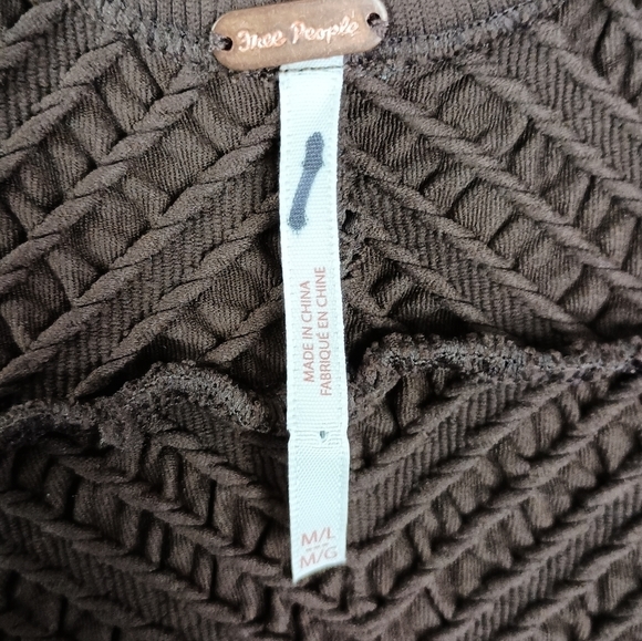 NWOT Free People Gabby Midi Sweater Seamless Dress in Brown 🤎 Size M/L $198 - Picture 6 of 7